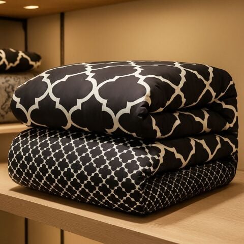 Ünlü Markaların Outlet Lastikli Çarşaflı Uyku Seti Black Cloud